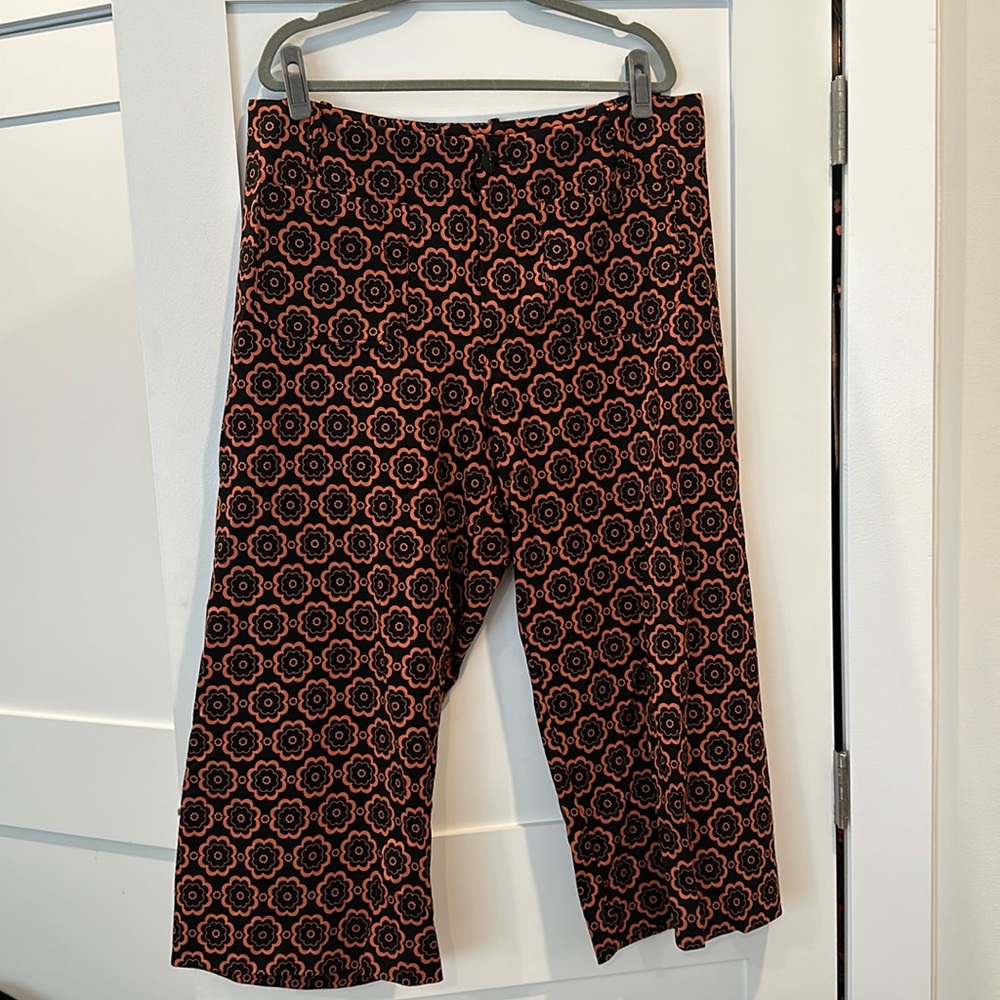 Anthropologie Maeve The Colette Cropped Wide-Leg Pants Plus